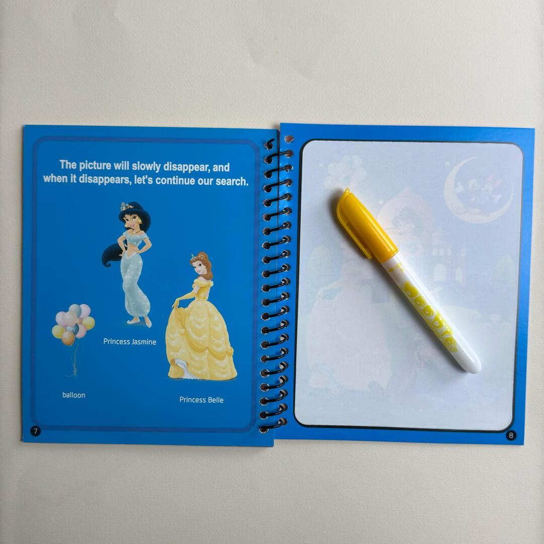 كتاب التلوين السحري للأطفال – Magic Water Book (blue princes ) 2