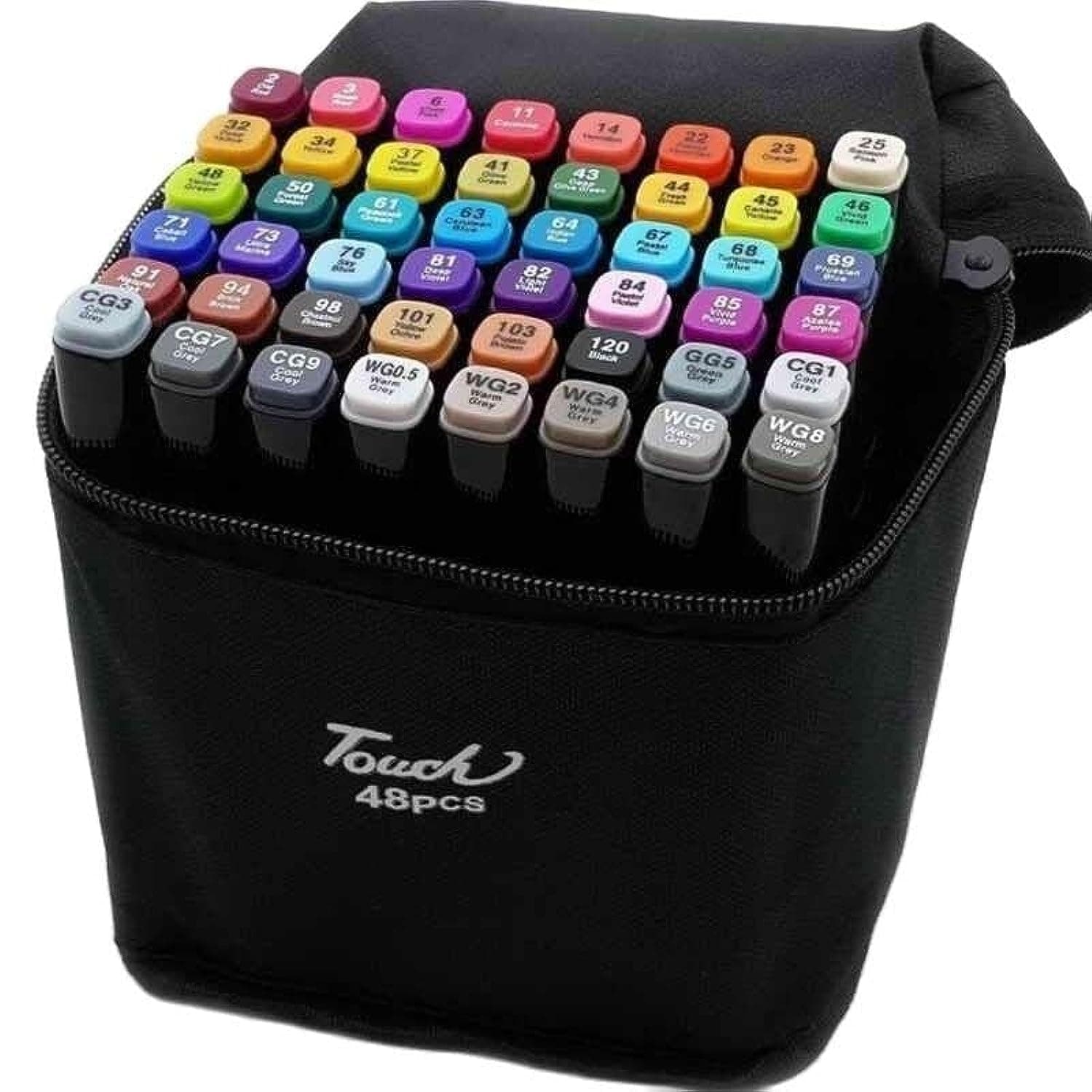 مجموعة ماركر تاتش 48 لون بسنّين Touch 48-Color Dual-Tip Marker Set